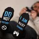 Novelty Gamers Socks Gifts For Christmas,Birthday,Video Game Gifts,Funny Saying Crew Socks for Men,Women and Teens (Gaming-05)