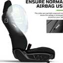 Fit for Tacoma 2024-2026 Car Seat Covers,Custom Car Seat Covers Full Set 5-Seat Car Seat Protector,Waterproof Comfortable Luxury Leather Seat Covers-Full Coverage Automotive Seat Covers Design(Black)