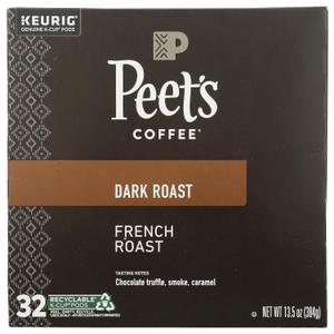 Peet's Coffee & Tea, Coffee K Cup French Roast, 13.5 Ounce