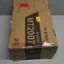 Rolling TV Stand with Upgraded Wheels for 32-75 Inch TVs, Height Adjustable Mobile TV Stand with Laptop Shelf, Mobile TV Cart with Heavy Duty Structure up to 88lbs for Living Room (Black)