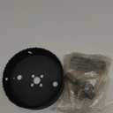 4-1/2 Inch Hole Saw with Heavy Duty Arbor,HSS Bi-Metal Holesaw Drill Bits Cut Smooth and Fast in Wood,Plastic, Drywall, Thin Metal, 4.5 Hole Cutter for Drilling Holes for Lock, Knobs and Vent(Black)