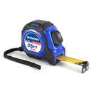 WORKPRO 25FT Auto-Lock Tape Measure, 1/8 Fractions Easy Read Measuring Tape, Double Retract Measurement Tape Accuracy 1/32 for Engineer, with Magnetic Hook, Rubber Protective Casing (Blue)