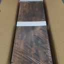 upsimples Floating Shelves for Wall, Wall Shelves for Decor Storage Set of 6, Wall Mounted Wood Shelf for Bedroom, Living Room, Bathroom, Kitchen, Picture Ledge Shelf, Brown (15.7in)