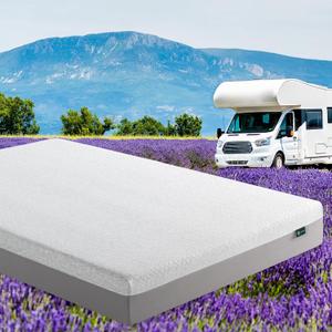 Zinus 8 Inch Ultima RV Memory Foam Mattress New Version, Short Queen, Fiberglass Free, Medium Firm Feel, Breathable Memory Foam, Certified Safe Foams & Fabric, Mattress in A Box White