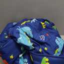 Extra Large Kids Sleeping Bag, Toddler Nap Mat with Pillow & Blanket, Soft Sleeping Mat for Daycare and Preschool (Dinosaur 53"x21")