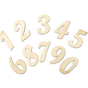 3 Inch 168 Pieces Wooden Numbers Unfinished Wood Numbers 0-9 Clock Numbers for Painting DIY Crafts