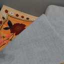 RELEANY Floral Nursery 6x9 Area Rugs Machine Washable Soft Print Boho Carpet Non Slip Flower Doormat Low Pile for Living Room Kids Girls Room Bedroom Kitchen Dining Room Indoor-Yellow/Orange