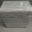 6 PCS Clear Plastic Storage Bins, 2-Sizes Stackable Storage Containers, Pantry Organizers and Storage with Handles, Perfect for Bathroom,Cabinet,Cupboard,Kitchen,Fridge,Closet Organization