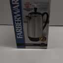 Farberware 12 Cup Electric Coffee Percolator, Coffee Maker with Stainless Steel Basket, Automatic Keep Warm, No-Drip Spout