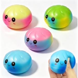 4 Pack Dumpling Squishy Toys Cute Slow Rising Squishies Stress Relief Squeeze Toys for Adults Desk Toys Kids Party Favors Birthday Gifts