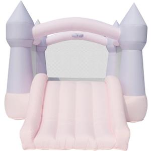 Bounceland Bouncy Castle Daydreamer Cotton Candy Bounce House, Pastel Bouncer with Slide, 12 ft L x 9 ft W x 7 ft H, UL Blower Included, Trendy Bouncer for Kids, Indoor and Outdoor Use