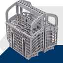 Gray Dishwasher Silverware Cutlery Basket 00675794 9001396277, Replacement for Bosch Dishwashers, Set of 2