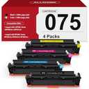 075 Toner Cartridge Compatible Replacement for Canon 075 075H Toner Cartridge Set Works for Canon Color imageCLASS MF662Cdw MF663Cdw MF665Cdw LBP646Cdw LBP647Cdw LBP640 MF660 Series Printer, 4 Pack