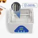 DK SONIC Ultrasonic Cleaner,1.5L 60W Stainless Steel Ultrasonic Jewelry Cleaner with Cleaning Basket,Timer,Digital Sonic Cleaner for Cleaning Jewelry,Eyeglasses,Coins
