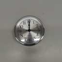 Hicarer 3-1/2 Inch (90 mm) Quartz Clock Fit-up/Insert with Arabic Numeral (Silver)