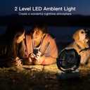 FRIZCOL 3-in-1 Camping Fan - Portable Fans Rechargeable - High Capacity Battery Powered Fan(60Hrs) with Light & Remote for Indoor Outdoor, Tent, Travel, Fishing, Jobsite, Gifts for Men Dad Him - Green