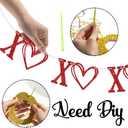 Red Glitter BE MINE Banner, Valentine's Day Bunting Garland, Romantic Anniversary, Wedding, Engagement, Galentine's Party Decorations