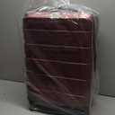 KROSER Hardside Expandable Carry On Luggage with Spinner Wheels & Built-in TSA Lock, Durable Suitcase Rolling Luggage with USB Port, Carry-On 20-Inch, Burgundy