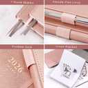 2026 Appointment Book & Planner - Jan. 2026 - Dec. 2026, Daily Hourly Planner 2026, 5.75" X 8.25", 60-Minute Interval, Faux Soft Leather Cover, Premium Paper with Pen Holder, Inner Pocket - Rose Gold