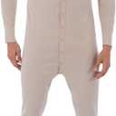 Fruit of the Loom mens Premium Thermal Union Suit (X-Large, Oatmeal)