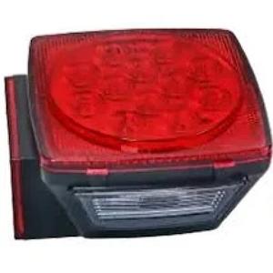Nilight LED Trailer Light Kit Square Stop Turn Tail Red Amber Side Marker lights Third Brake ID Bar for 12V Utility Boat Camper RV Trucks Marine Snowmobile