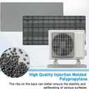 Mini Split Pad with Floor Mounting Base Kit, 38"x18"x3" Mini Split Condenser Pad for 9000-36000 BTU Ductless, Anti-Vibration Mini Split AC Pad for Outside and Floor Mounting Base for Heat Pump