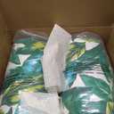 Outdoor High Back Patio Chair Cushions, Fade Resistant & Waterproof Tufted Seat and Back Cushions for Patio Furniture, Patio Chair Cushions 44x22 Inch, Set of 2, Lush Leaf Jungle, 44"x22"x4"