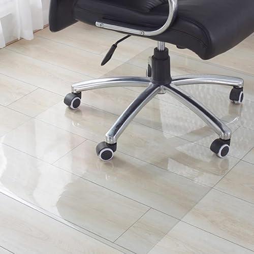 Clear Chair Mat Plastic Mat for Office Chair, Clear Floor Mat for Hardwood and Tile Floor Living Room Bedroom 1.5mm Waterproof Easy to Clean(Size:5x3')