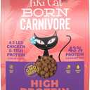 Tiki Cat Born Carnivore High Protein, Chicken, Herring & Salmon Meal, Grain-Free Baked Kibble to Maximize Nutrients, Dry Cat Food, 5.6 lbs. Bag (89.6 Fl Oz (Pack of 1)), BB Date: 01/22/2027