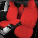 GXARTS Car 5-Seat Cover Microfiber Leather Protector Cushion Pad Red Color Compatible with Tesla Model Y 2020 2021 2022 2023 2024