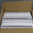 Magnetic Shelf for Fridge with Wider & Thicker Magnet, 1 Pack Refrigerator Organizer Storage Basket for Fruit, Onion, Potato, Spice Rack, Kitchen, Laundry, Pantry (White, 13.77" x 6.77" x 11.81")