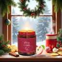 Christmas Candle Set,4Pack Scented Candles Holiday Candle Gifts,Soy Wax Candles Home Christmas Decoration, Xmas Gift Candle for Women and Men - Scents of Christmas EVE Gifts