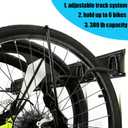 Ultrawall Stainless Steel Bike Storage Rack,6 Bike Storage Hanger Wall Mount for Home & Garage Holds Up to 300lbs, Black
