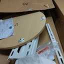 Height Adjustable Rolling TV Stand for 37-86 Inch TV up to 110 Pounds, Portrait to Landscape, Heavy Duty Mobile TV Cart with Shelf Max VESA 600x400mm (WHITE)