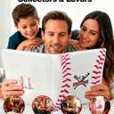 Baseball Card Binder - 9 Pocket Sports Card Binder Holds Gifts, Side Loading Baseball Cards Holders Organizer, Trading Cards Binders with Transparent Sleeves for 3"x4" Toploaders