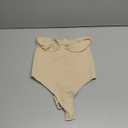 Fisoew Women's Strapless Shapewear Tummy Control Thong Bodysuit One Piece Tube Top Seamless Body Shaper (Large, Nude)