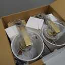 iThird Battery Operated Wall Sconces Set of 2: 6000mAh Rechargeable Wall Light with Touch and Remote, Wireless Wall Lamp for Bedroom, Gold Modern Cordless Wall Scones for Living Room Hallway Bathroom (Gold 8Inch)