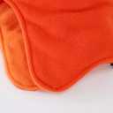 Home Prefer Mens Womens Warm Fleece Beanie Earflap Winter Hat Outdoor Winter Cap (Large, Orange)