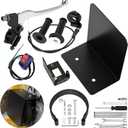 Centrifugal Mini Bike Clutch Brake Replacement for Predator 212 224cc 196cc GX200 Coleman BT200X CT200U CT200U-EX KT196 Baja Warrior MB200 Parts 4" Go Kart Brake Band Mounting Bracket Kit (Black)