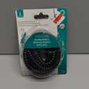 Power Gear Coiled Telephone Cord, 4 Feet Coiled, 25 Feet Uncoiled, Phone Cord works with All Corded Landline Phones, For Use in Home or Office, Black, 76139