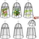 Phoncoo 6 Pack Garden Cloches for Plants, Sturdy Plant Protectors from Animals, Chicken Wire Cage for Garden Cages to Keep Bunnies Chicken Squirrels Birds Animals Out