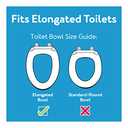 Carex 3.5 Inch Raised Toilet Seat with Arms, Elongated Toilet Seat Riser, 300 lbs Capacity, Elevating and Raising Seat for Elderly and Handicap, Universal, Slip-Resistant with Padded Handles, White