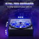 1000W Stereo Audio Under Seat Car Subwoofer, 10 Slim Active Powered Sub with Built-in Amplifier (Multicolor)