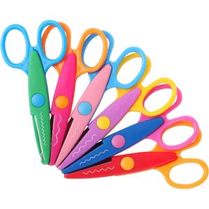 Mr. Pen Craft Scissors - Decorative Edge, 6 Pack, Zig Zag, Scrapbooking, Fancy, Pattern, Design (Bright)