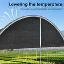 9.8x18.7FT Garden Shade Cloth - 55% Sun Resistance with HDPE Material, Reinforced Grommets. Ideal for Greenhouse, Plant, Pergola, Backyard Patio Sunshade