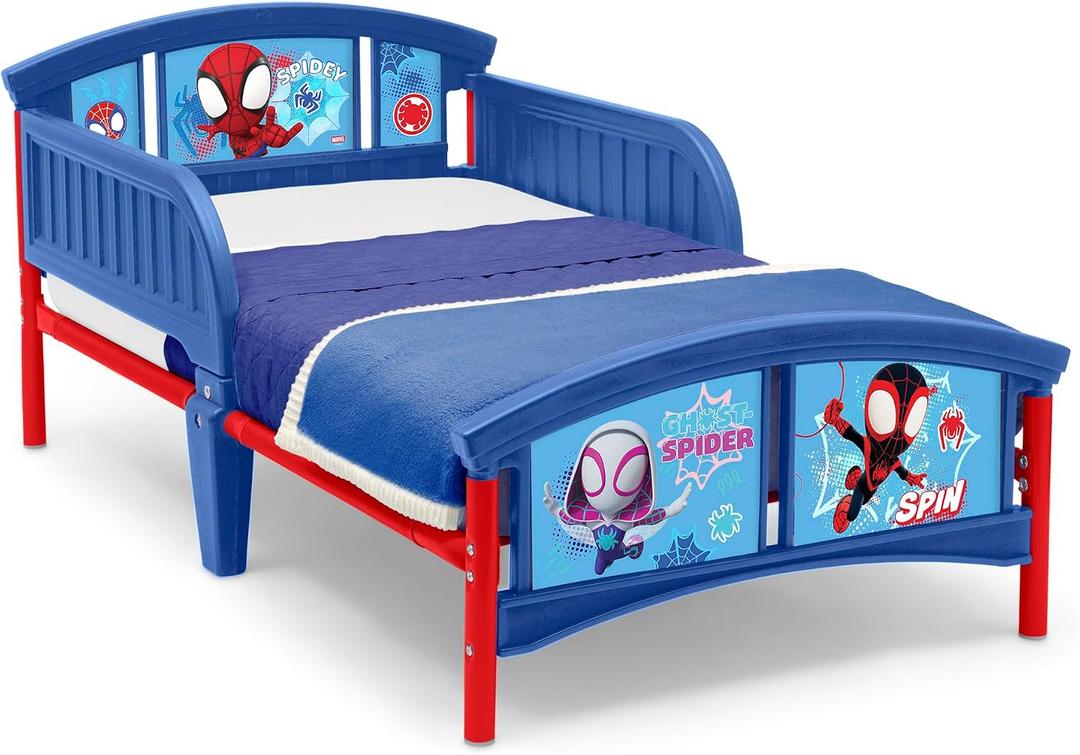 Delta Children Plastic Toddler Bed, Spidey and His Amazing Friends