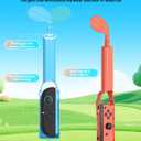 FYOUNG Golf Clubs for Nintendo Switch 1 & Switch 2 Golf Handle Grips Game Accessories Kit Compatible with Mario Golf, Comfort Hand Grip for Joycon Controller Switch Sports Game