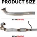 Direct Fit Replacement Exhaust Flex Pipe Compatible with Ford EDGE 2011 2012 2013 2014 3.5L Flex Pipe