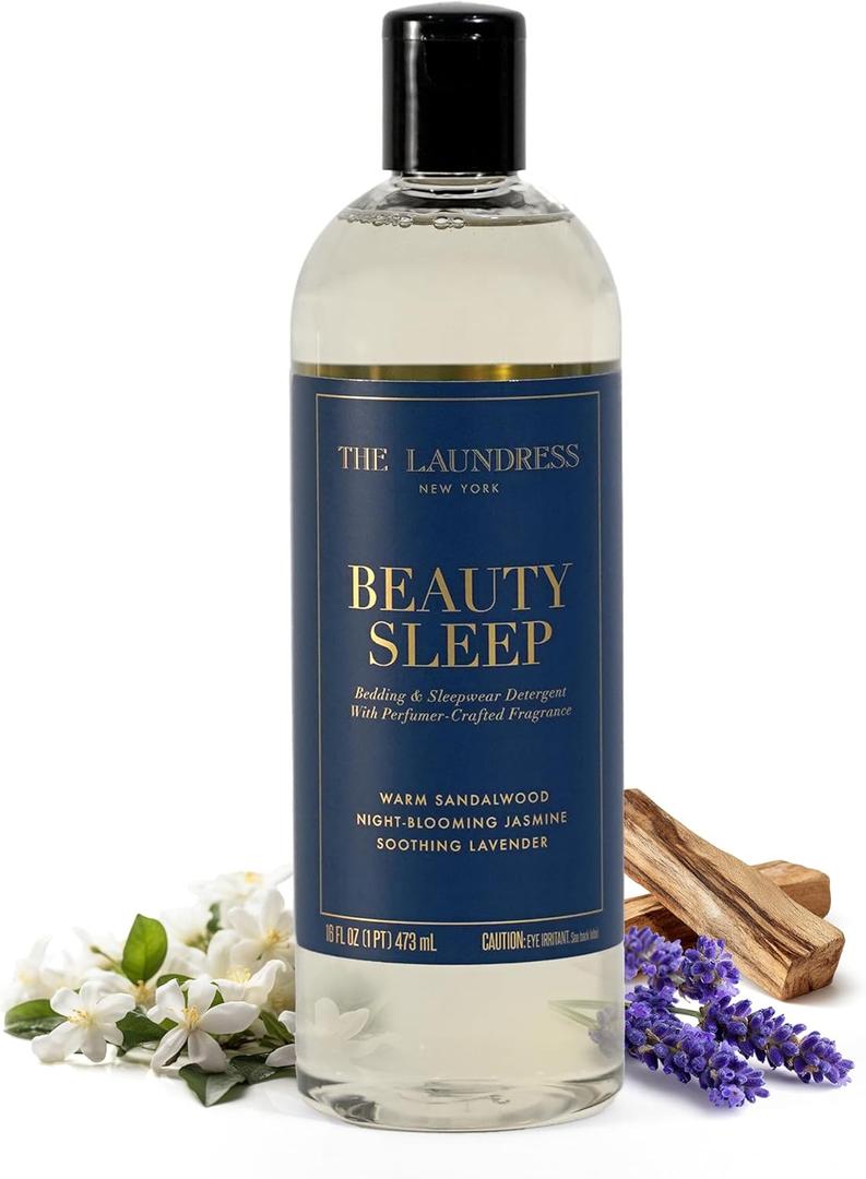 The Laundress Beauty Sleep Luxury Laundry Detergent, Bedding & Sleepwear Concentrated Enzyme Bio-Based Formula, Perfumer-Crafted Lavender & Sandalwood Fragrance Blend, Stain Remover, 16 Oz, 15 Loads The Laundress Beauty Sleep Luxury Laundry Detergent, Bedding & Sleepwear Concentrated Enzyme Bio-Based Formula, Perfumer-Crafted Lavender & Sandalwood Fragrance Blend, Stain Remover, 16 Oz, 15 Loads