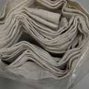 Linen Shower Curtain Beige, Fabric Boho Farmhouse Shower Curtains for Bathroom Cream Cotton Natural Cloth Liner Set 72" W x 75" L